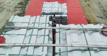 沧州 芝麻白仿形加直形路沿石出货日常