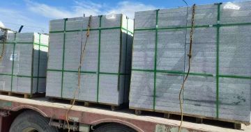 沧州 芝麻白花岗岩地铺石装车日常