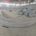 沧州 芝麻白异形坐凳，自然面光面弧形加工