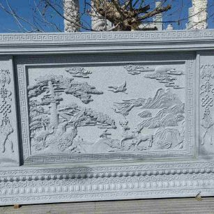 沧州 芝麻白大型照壁，屏风，影壁