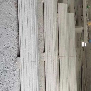 沧州 花岗岩厂家带你看白麻花岗岩门楼大柱柱皮