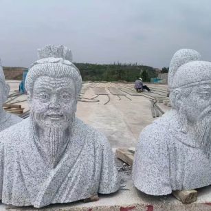 沧州 白麻花岗岩石材人物立体雕刻