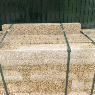 沧州 黄金麻花岗岩石材机切面栏杆料半成品