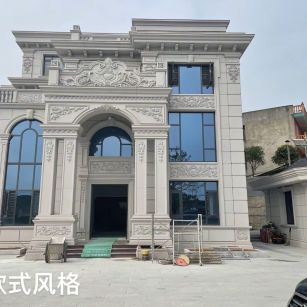 沧州 白麻花岗岩别墅外墙干挂