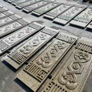 沧州 黄金麻花岗岩外墙雕刻板