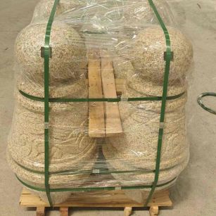 沧州 黄金麻异形定制雕花——棒棒糖挡车柱