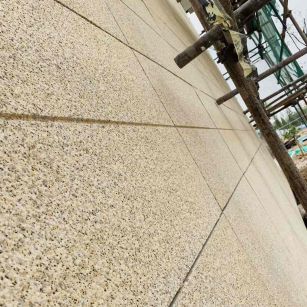 沧州 黄金麻花岗岩荔枝面外墙干挂石材效果示例