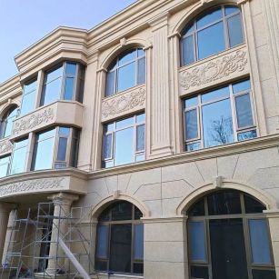 沧州 黄金麻花岗岩别墅外墙干挂