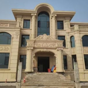 沧州 黄金麻花岗岩别墅外墙干挂