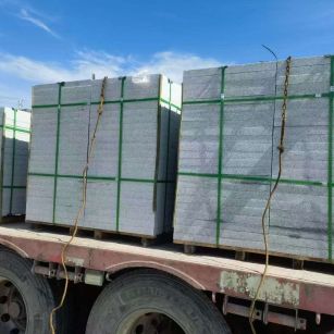 沧州 芝麻白花岗岩地铺石装车日常