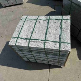 沧州 白麻花岗岩石材自然面蘑菇石成品