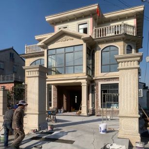 沧州 黄金麻花岗岩荔枝面别墅外墙干挂私家专属