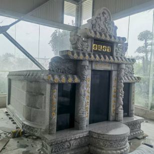 沧州 芝麻白墓碑效果展示图