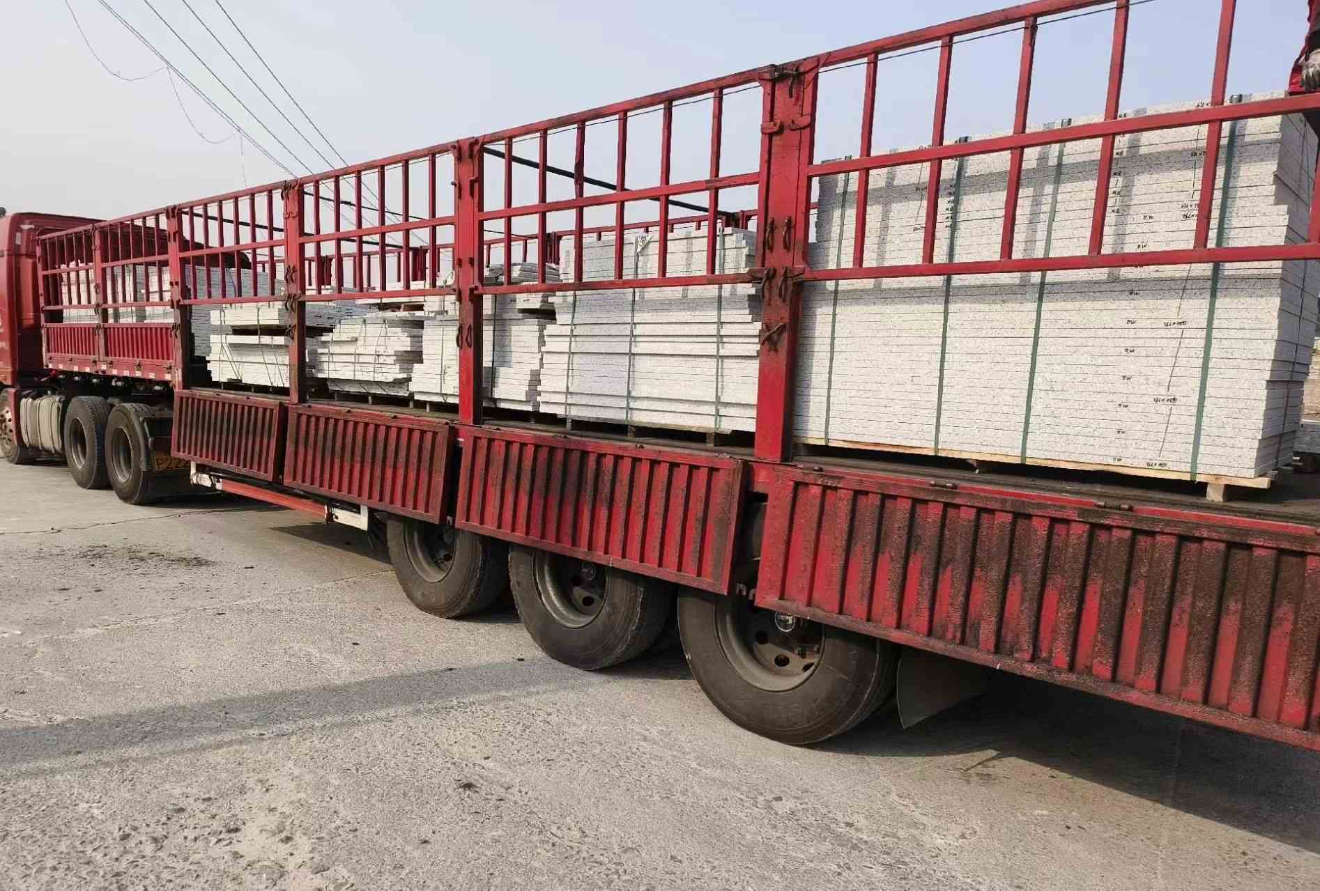 沧州 白麻荔枝面外墙干挂，工厂装车日常