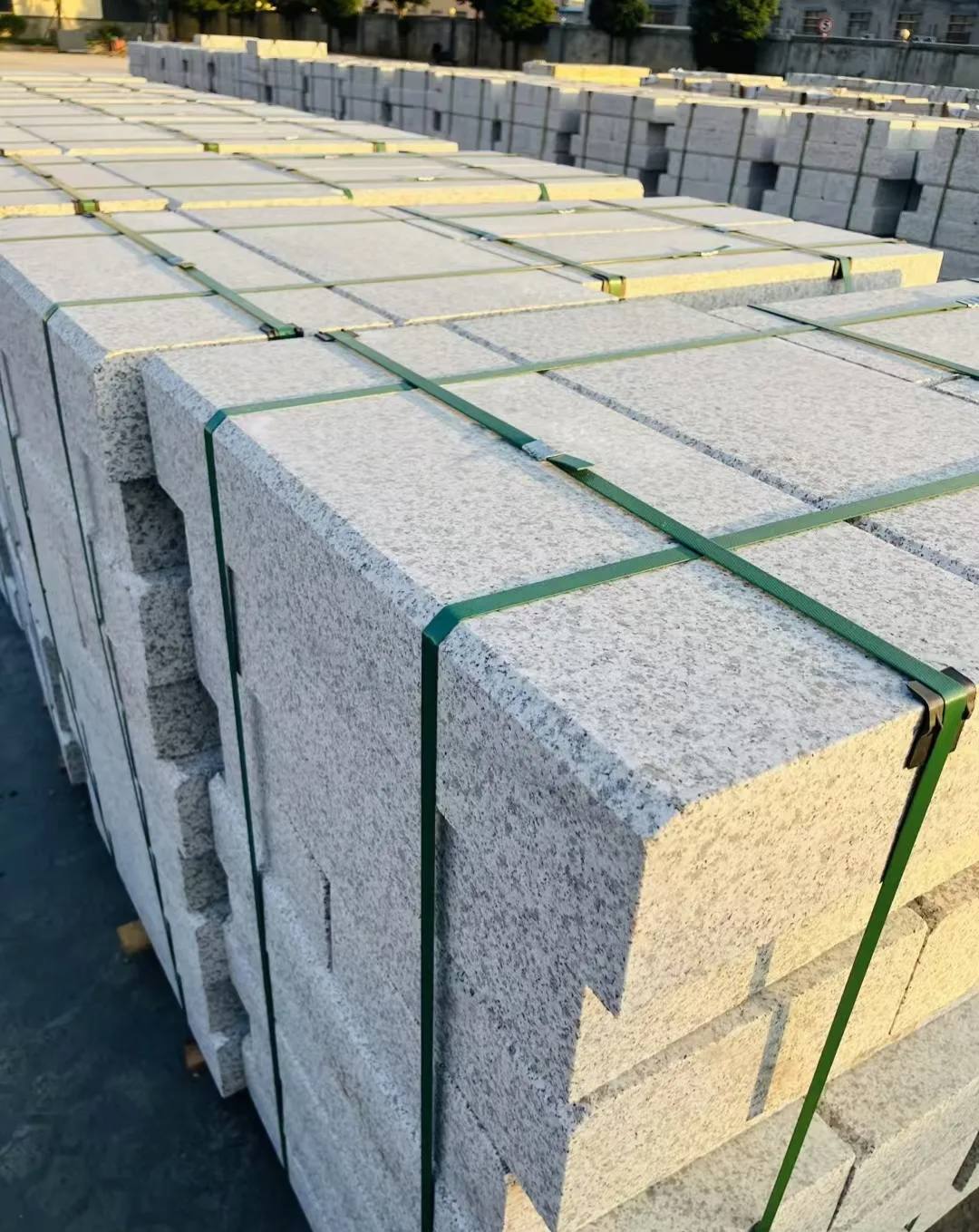 沧州 白麻花岗岩路沿石，马路牙子，路缘石，平石，立缘石等