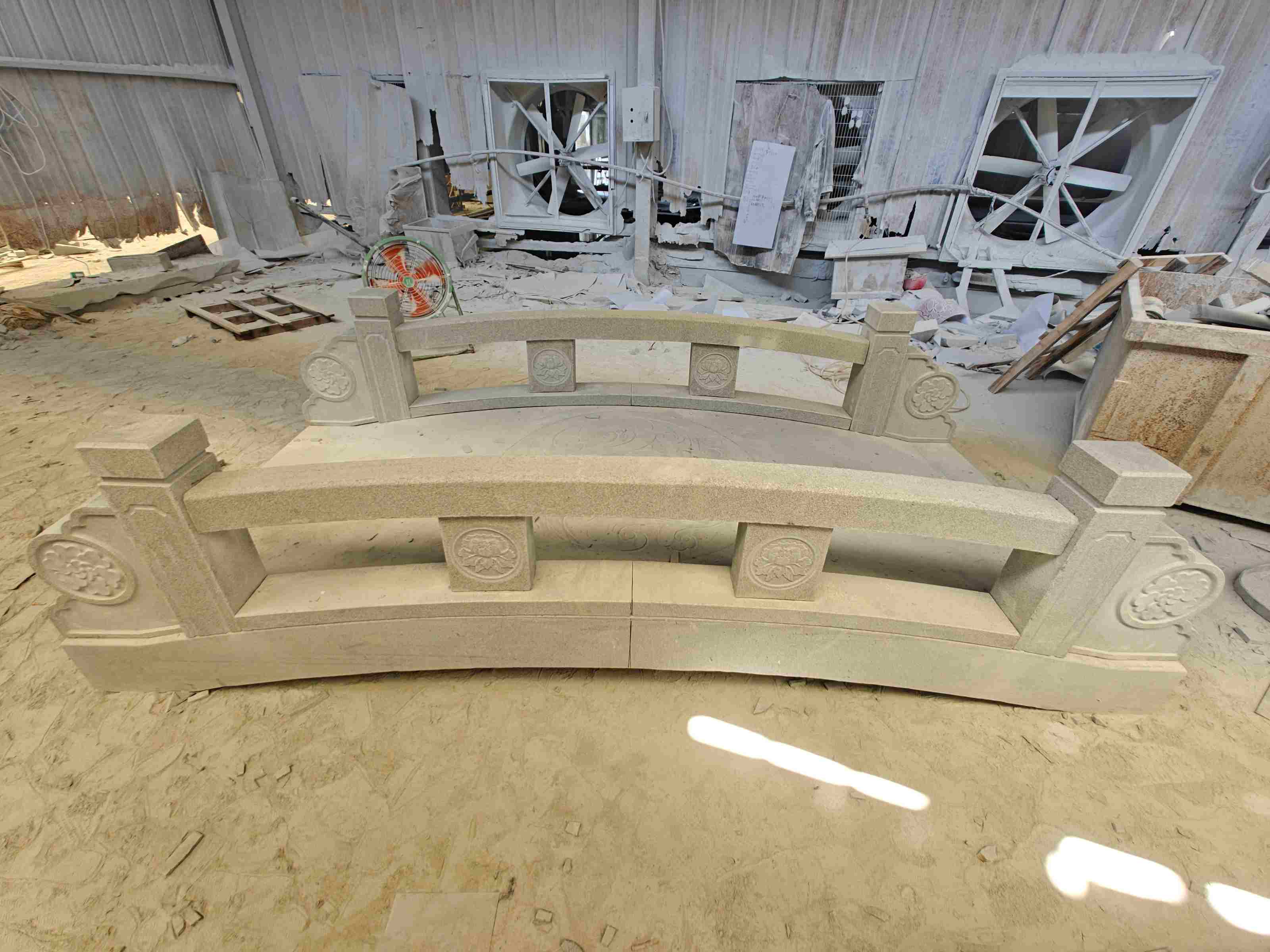 沧州 芝麻灰花岗岩异形加工-拱桥，石桥