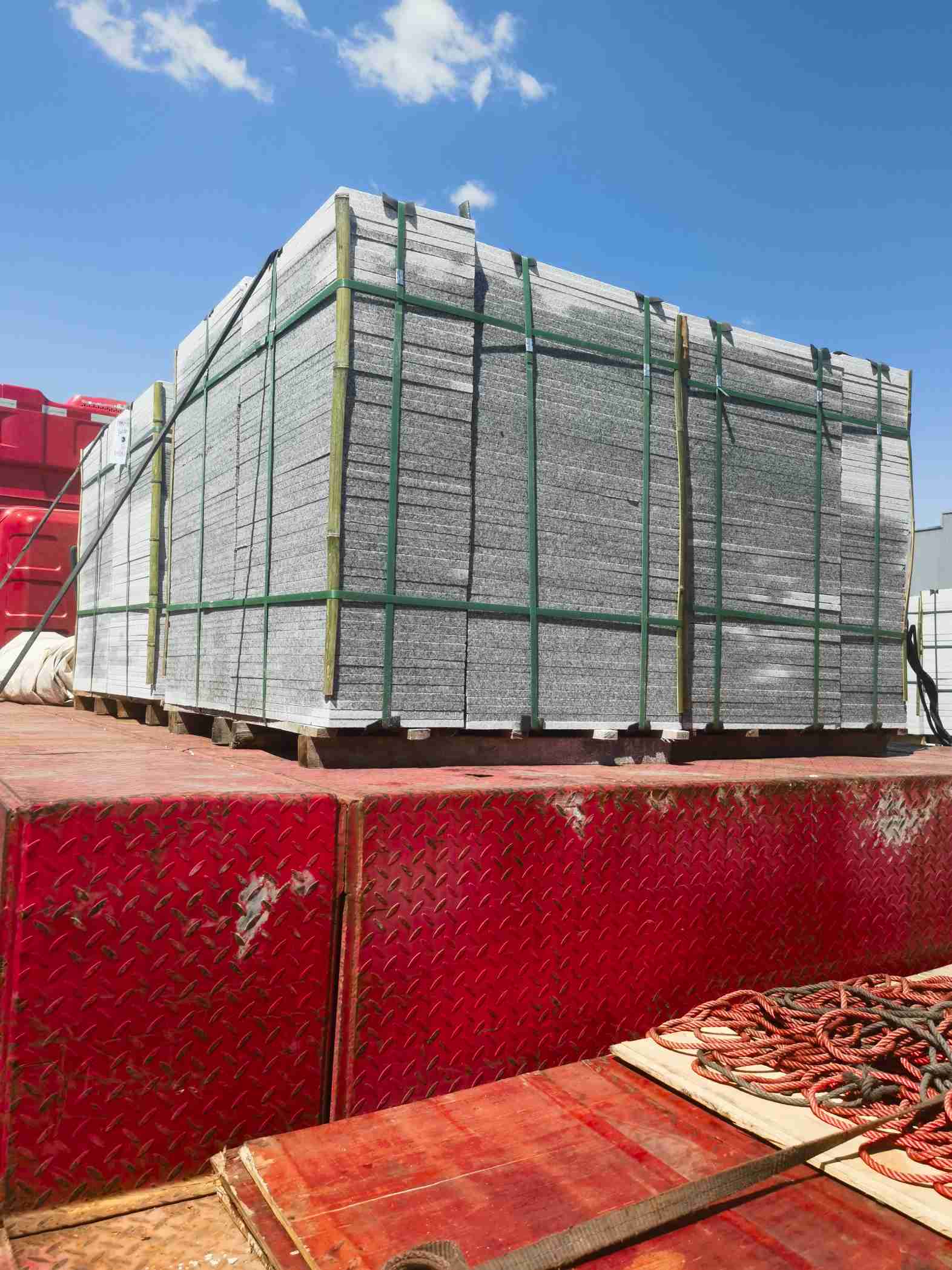 沧州 芝麻白火烧规格板地铺石300*600/600*600