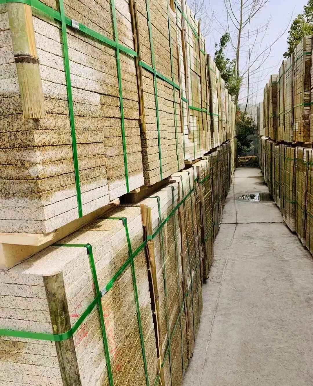 沧州 黄金麻花岗岩荔枝面地铺石