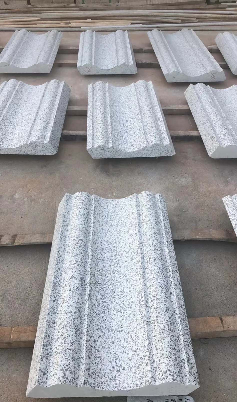 沧州 白麻花岗岩光面别墅线条