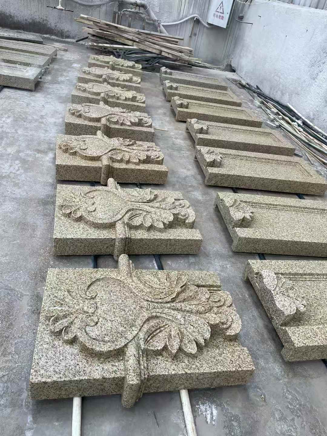 沧州 黄金麻花岗岩别墅外墙雕刻板