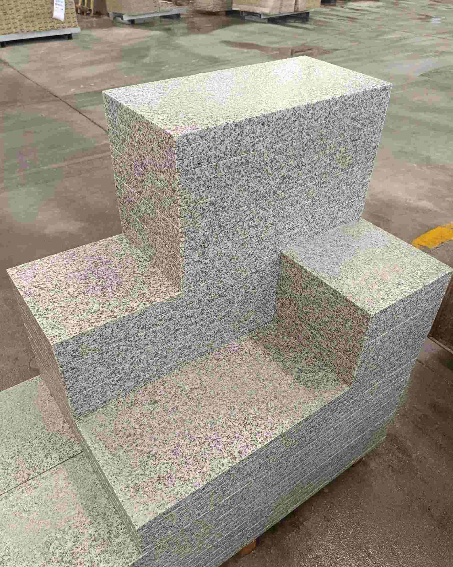 沧州 白麻花岗岩荔枝面地铺石