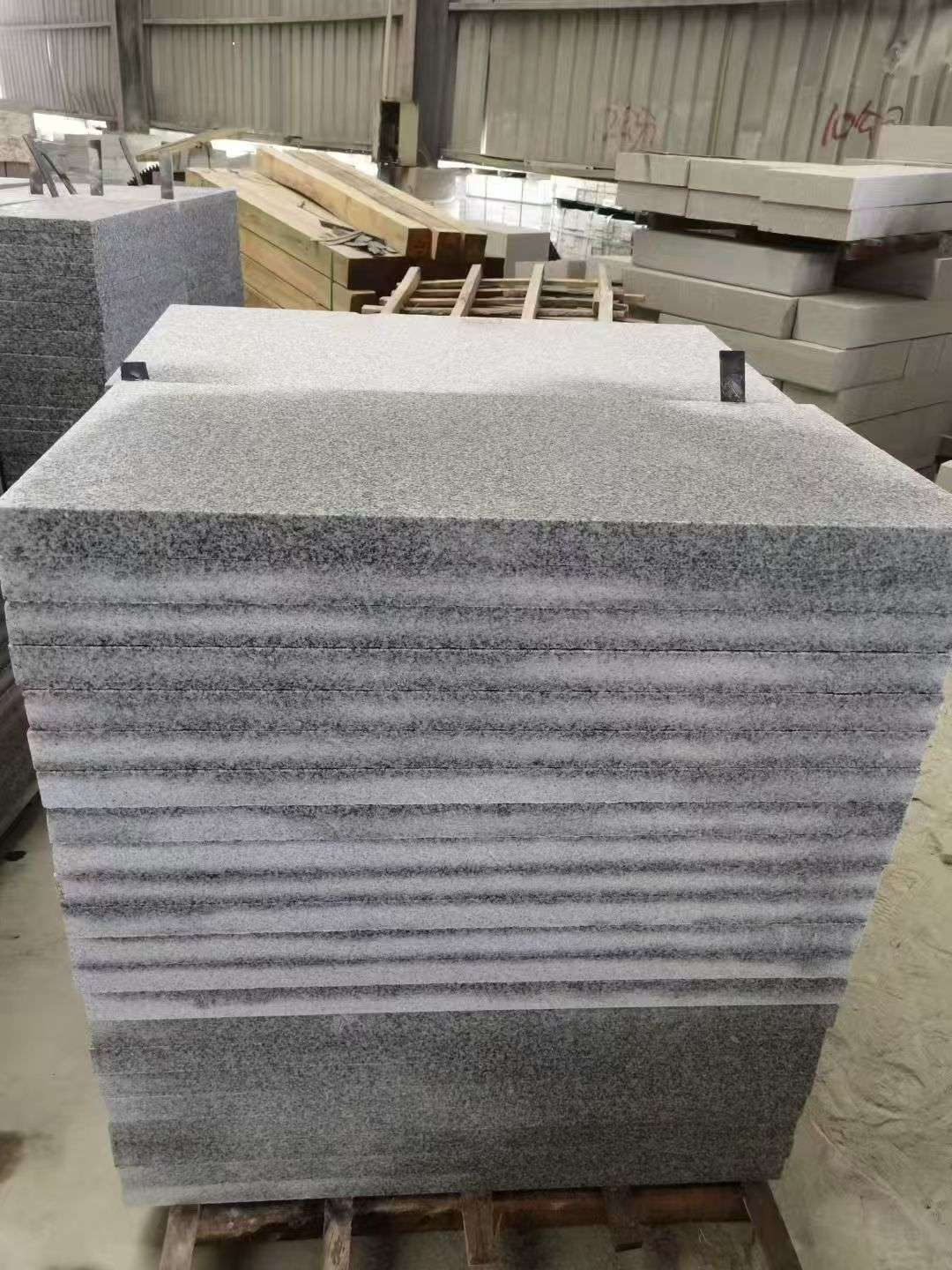 沧州 芝麻白5公分火烧地铺成品，900*400，规格可定制